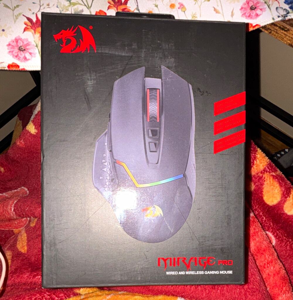 Redragon Mirage Pro Wired RGB Gaming Mouse 8000 DPI 8-Button Black